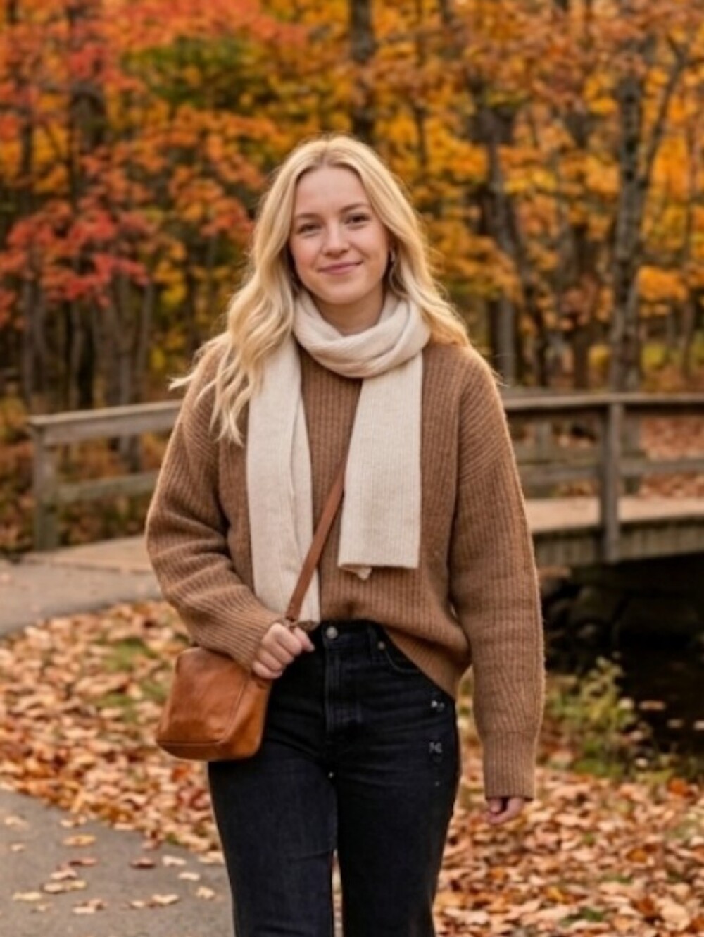 Everlane The Alpaca Cocoon Crewneck Sweater in Brown / Tan Size Large